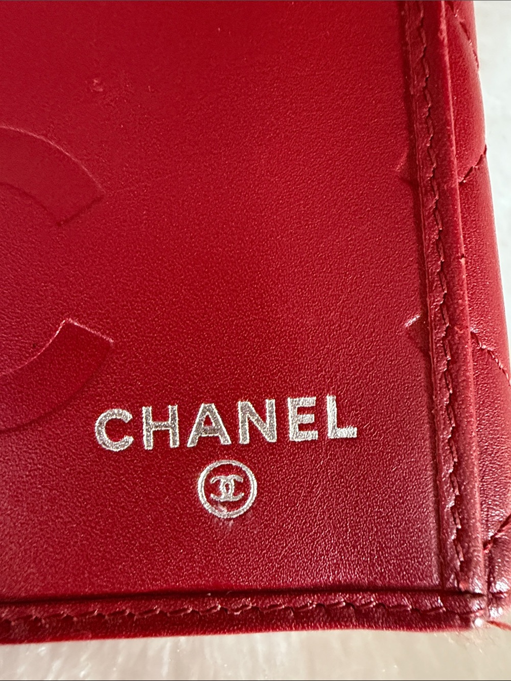 CHANEL Cambon Ligne Red Quilted Large CC Wallet - Picture 9 of 11
